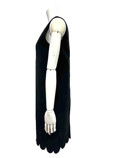 中古】YOKO CHAN ヨーコチャン ワンピース スカラップヘムコクーン