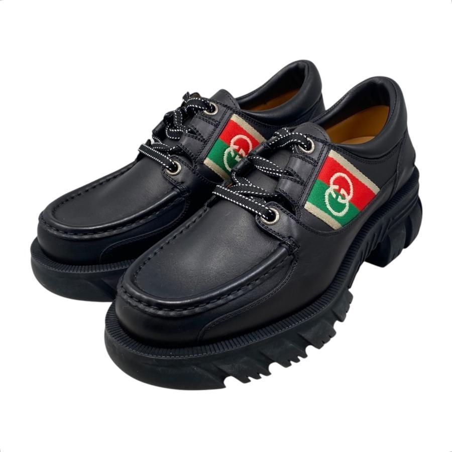 ☆E4865 グッチ ローファー インターロッキングG シェリーライン