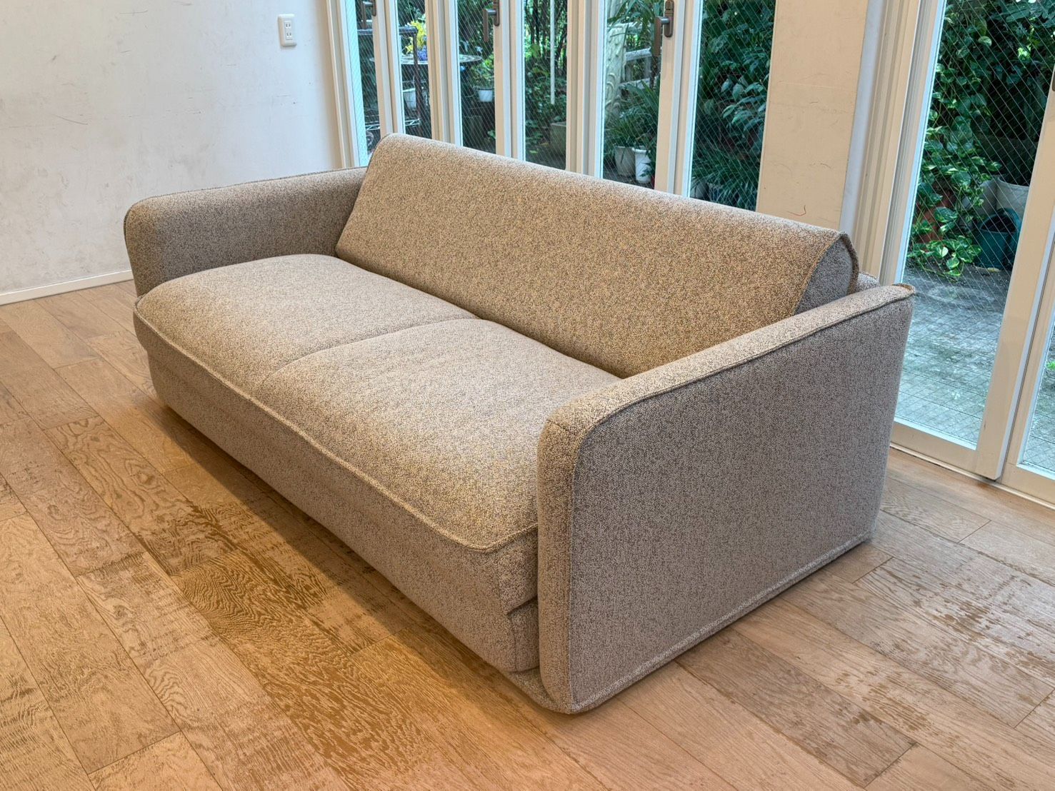  トライアルリユース品 セミダブル コアラソファーベッドCUSHY 色 グリーンワトル ベッド付きソファ 2人掛け 3人掛けソファ ソファ ソファベッド