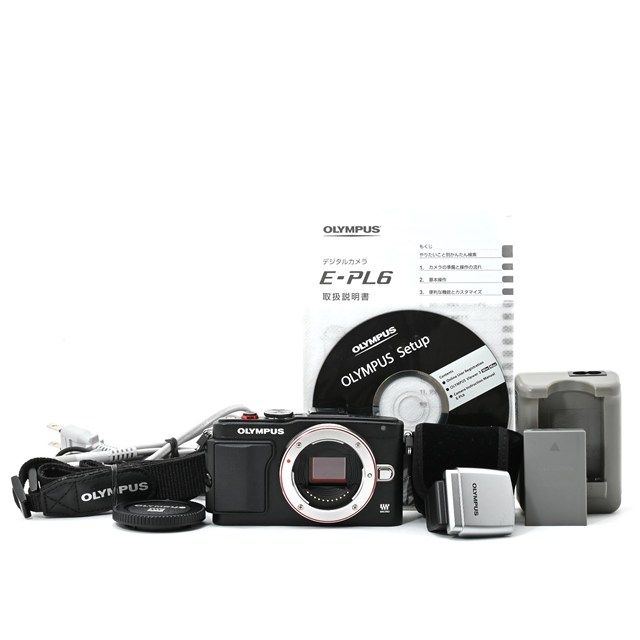 良品＞ OLYMPUS PEN Lite E-PL6 ボディ ブラック｜シャッター数わずか