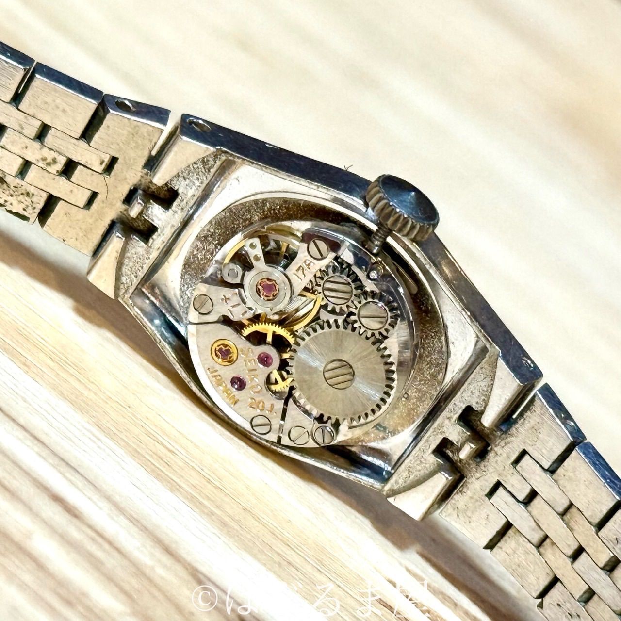 73 セイコー ブレスレット W.G.P 手巻き レディースウォッチ OH済 フィット感 手巻き時計 