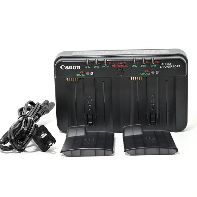 ＜美品＞Canon バッテリーチャージャー LC-E4｜EOS-1D X・1Ds・1D Mark III/IV 対応｜純正充電器｜業務用・プロ向け高速充電モデル