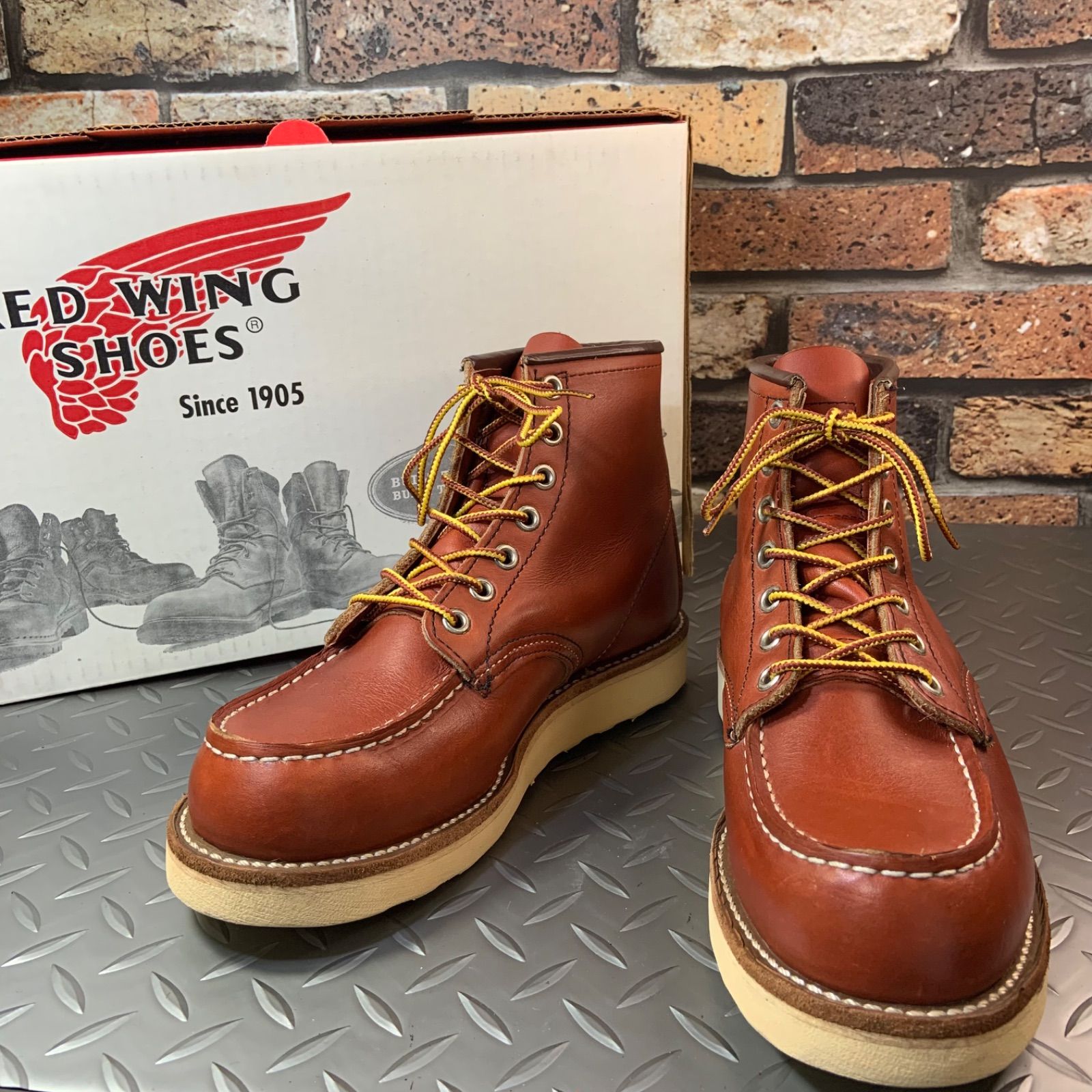 REDWING 8875 モックトゥワークブーツ 2009年製 US 4 5 E JP 22 5㎝ レッドウイング アメリカ製 25 L