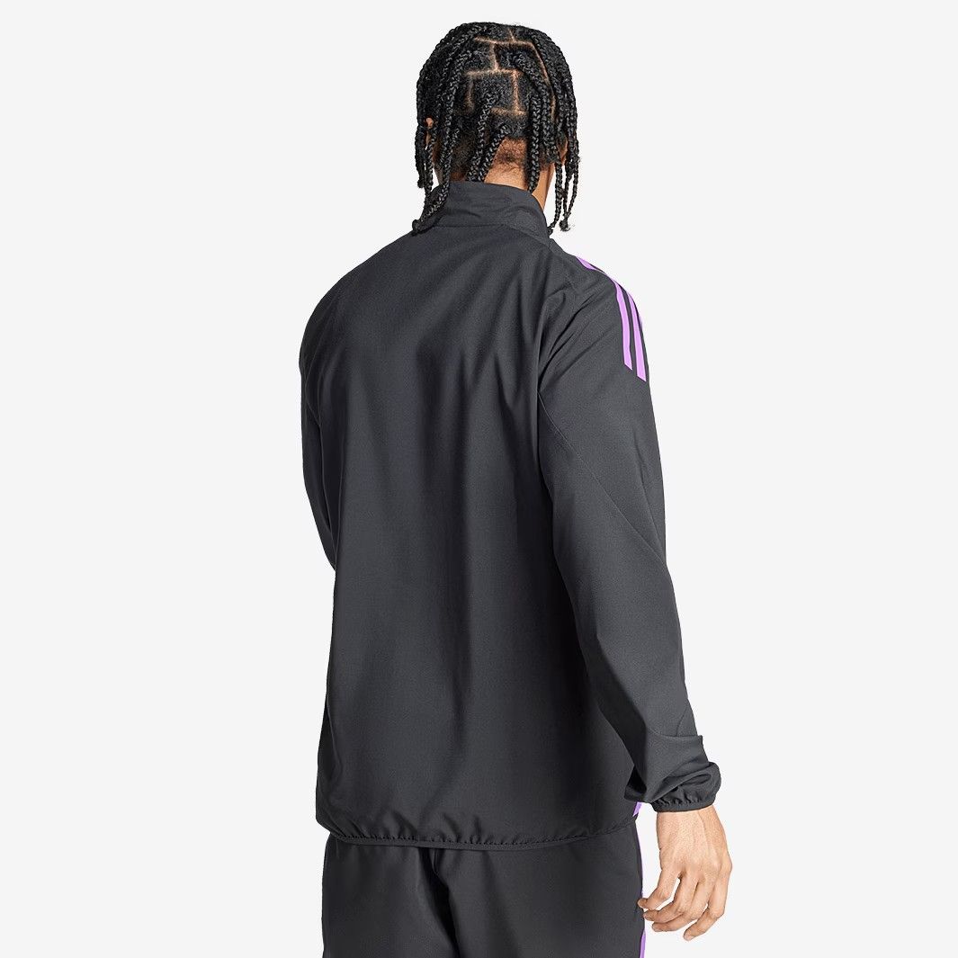 adidas ドイツ代表 2025 プレマッチ ジャケット ブラック スリムフィット