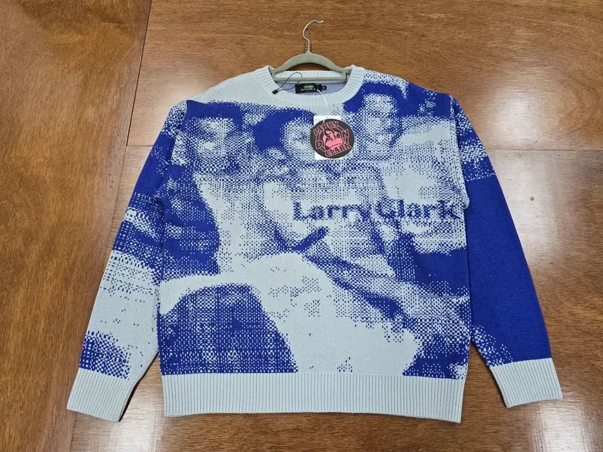 DAMN ニット セーター ブルー グレー