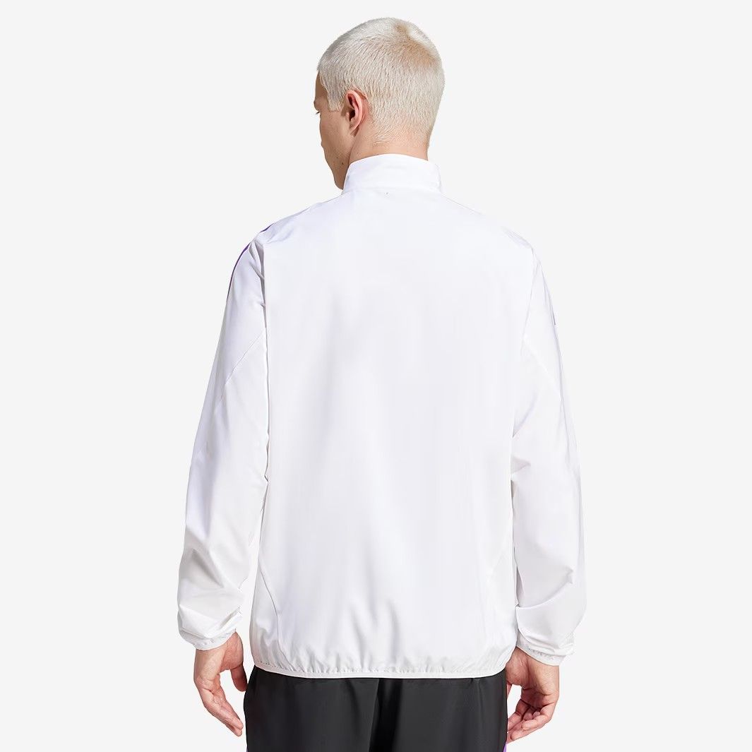 adidas ドイツ代表 2025 プレマッチ ジャケット ホワイト スリムフィット