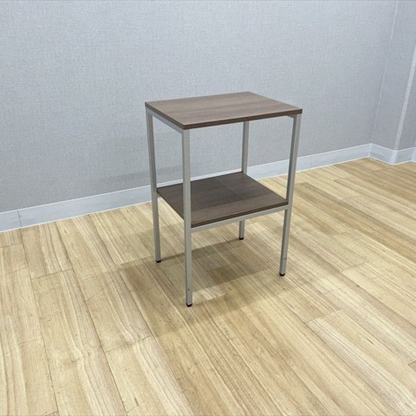 オカムラ 電話台 スクエアタイプ 受付台 4 L 93 会社用 置台 サイドテーブル ネオウッドダーク