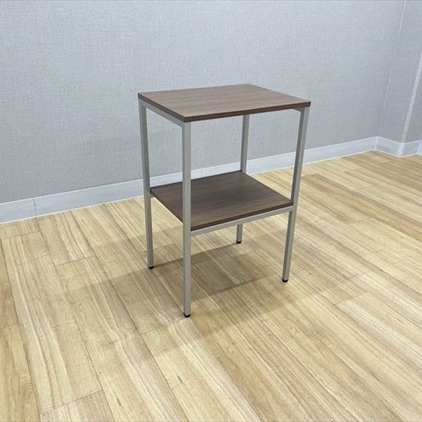 オカムラ 電話台 4 L 93 スクエアタイプ 受付台 会社用 置台 サイドテーブル ネオウッドダーク