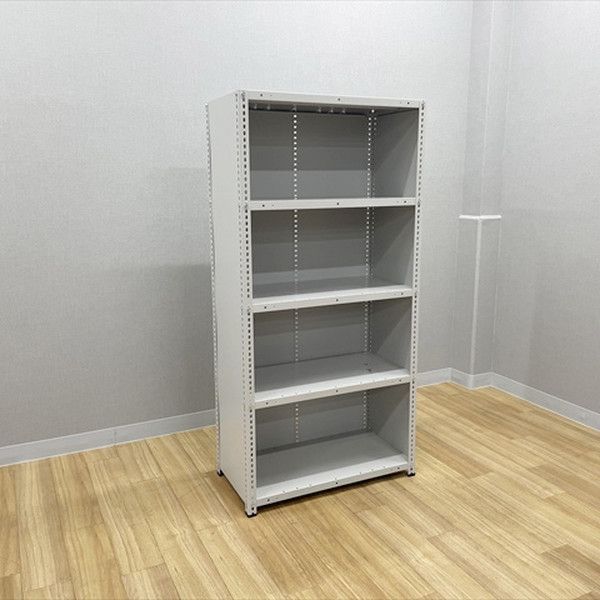 イトーキ スチールラック 軽量 天地5段 RR型 密閉型 幅900 ホワイトグレーW