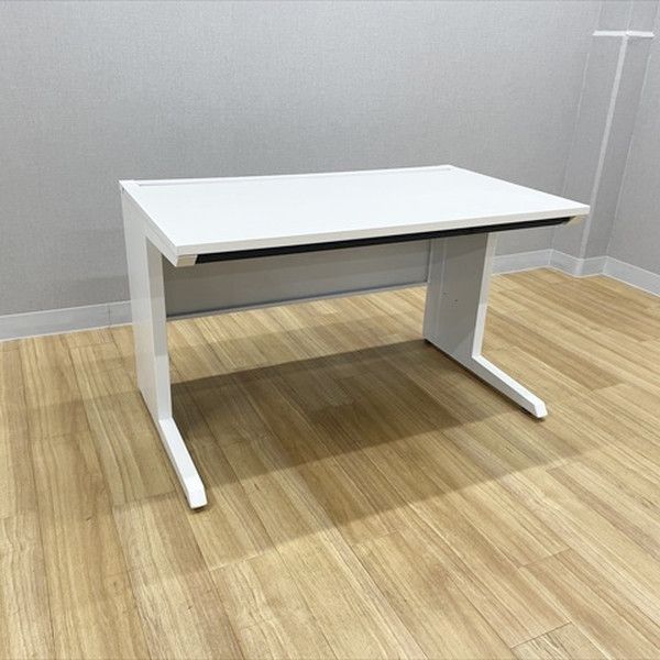 イトーキ 平デスク 平机 CZR 引出し付 L脚 オフィスデスク 幅1200 ホワイトW