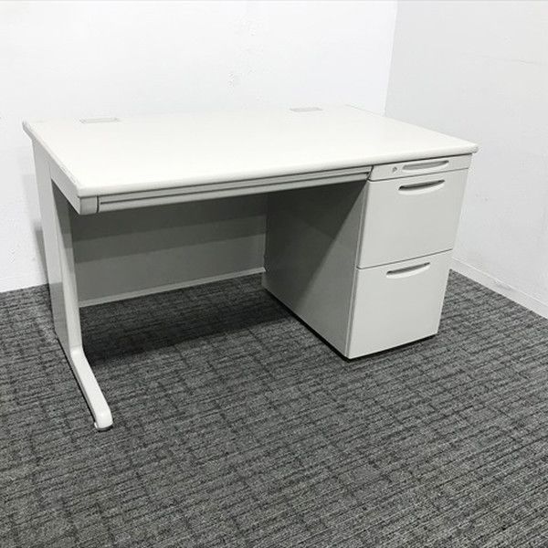 オカムラ 片袖デスク 3段袖 SD V オフィスデスク 幅1200 ライトスモーク