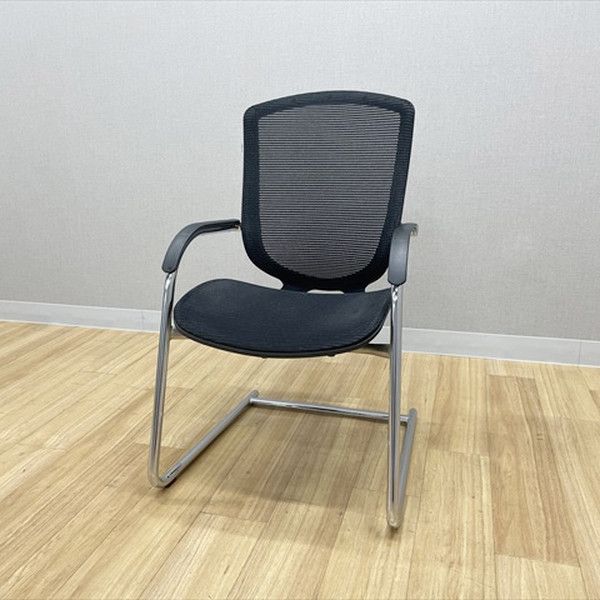 オカムラ ミーティングチェア 肘付 コンテッサ ブラック