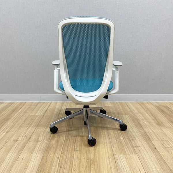  オカムラ シルフィーチェア ハイバック メッシュ 肘付 オフィスチェア ブルーグリーン スタッキングチェア オフィスチェア ワークチェア 椅子 チェア