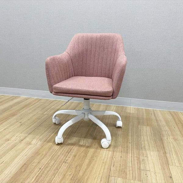 デスクチェア ジョルジョチェア 肘付 ピンク