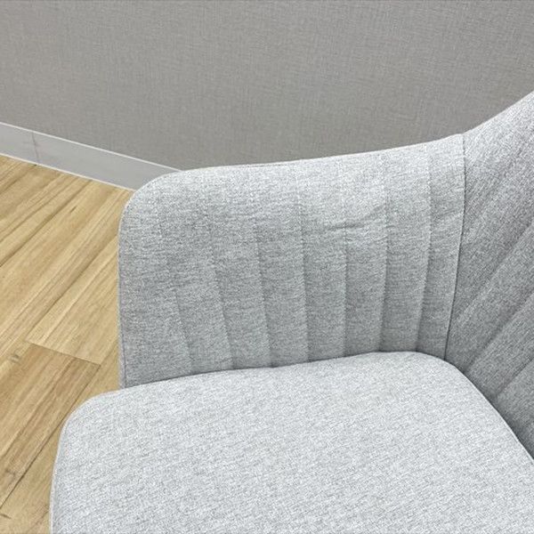  デスクチェア ジョルジョチェア 肘付 ライトグレー 軽量チェア オフィスチェア ワークチェア 椅子 チェア