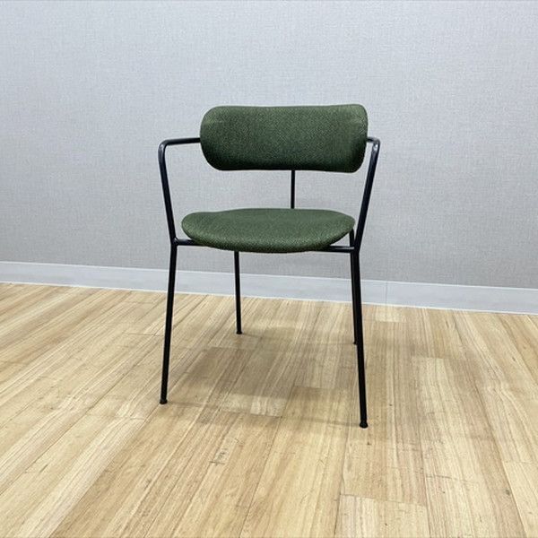  スタッキングチェア 4脚セット 肘付 アスプルンド ワークプラス ホアカチェア ダイニングチェア アイビーグリーン 高反発クッション オフィスチェア ワークチェア 椅子 チェア