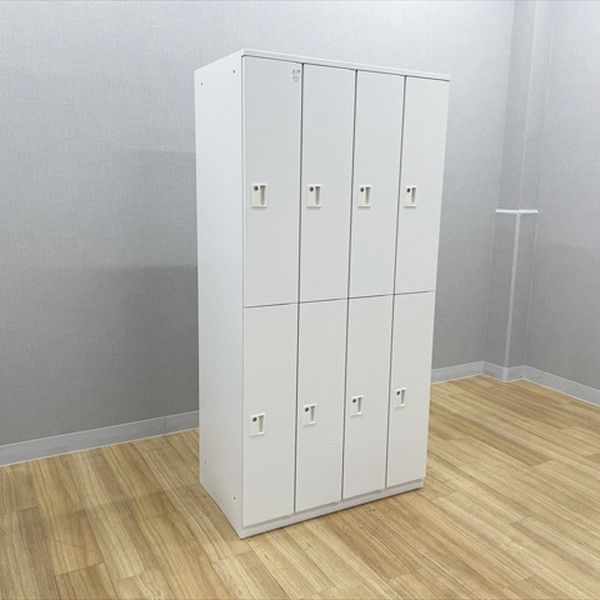 イトーキ ロッカー 8人用 4列2段 LB型 更衣ロッカー スチールロッカー ホワイトW