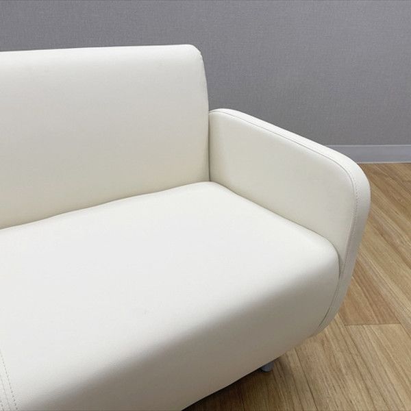  応接用ソファ 2人用 ベルセア オフィス家具 アイボリー ミニソファ 2人掛け 3人掛けソファ ソファ ソファベッド