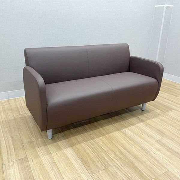 応接用ソファ 2人用 ベルセア オフィス家具 ダークブラウン