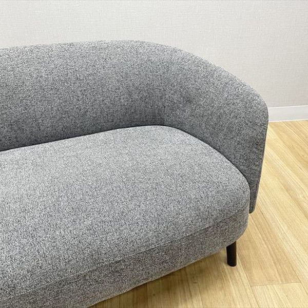  応接用ソファ 2人用 アスプルンド ワークプラス ペンテ オフィス家具 ダークグレー スエード花柄 2人掛け 3人掛けソファ ソファ ソファベッド