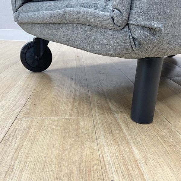  ソファベッド 折りたたみ式 クッション キャスター付 ソファ オフィス家具 グレー モダンソファベッド 2人掛け 3人掛けソファ ソファ ソファベッド