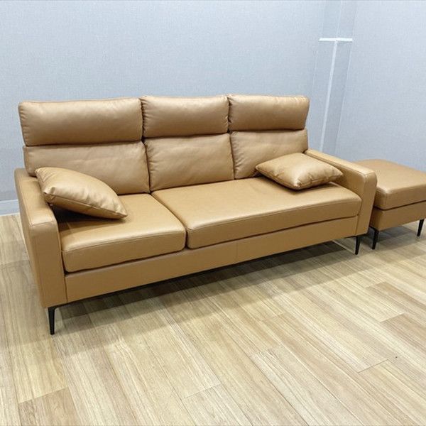 応接用ソファ 2点セット 3人用 プルーフ カウチソファ オットマン