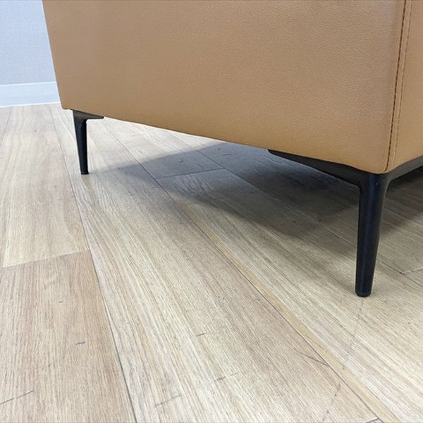  応接用ソファ 2点セット 3人用 プルーフ カウチソファ オットマン オフィス家具 キャメル ヴィンテージソファ 2人掛け 3人掛けソファ ソファ ソファベッド