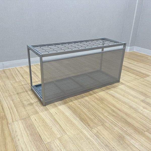 傘立て 60本用 ビジネスフィット 折りたたみ式 業務用 大容量 店舗 オフィス用 プラチナシルバー