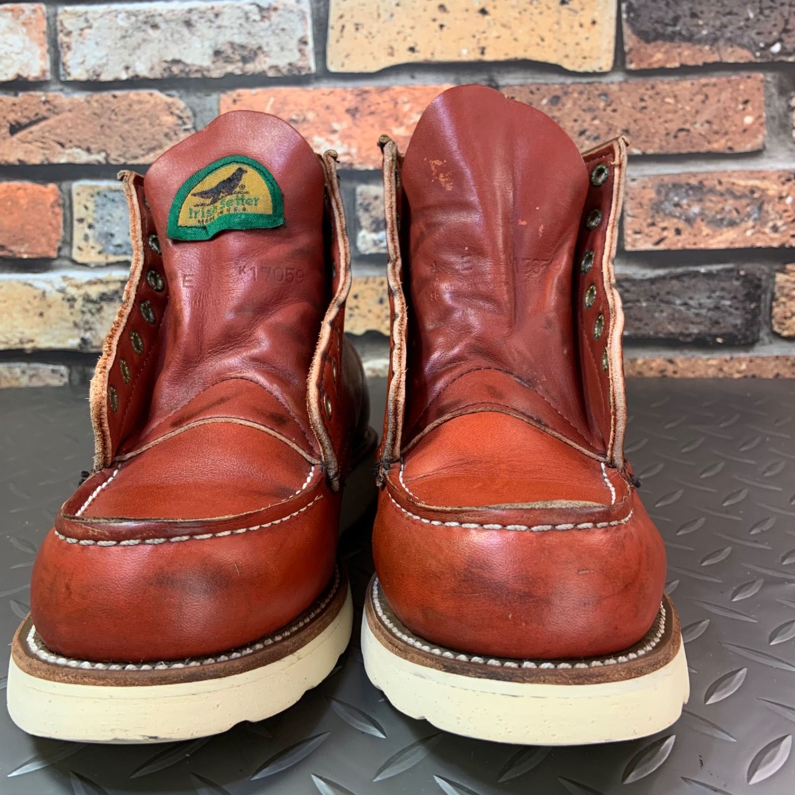 ☆REDWING 875 アイリッシュセッター半円犬タグ 1996年製 US4E JP22