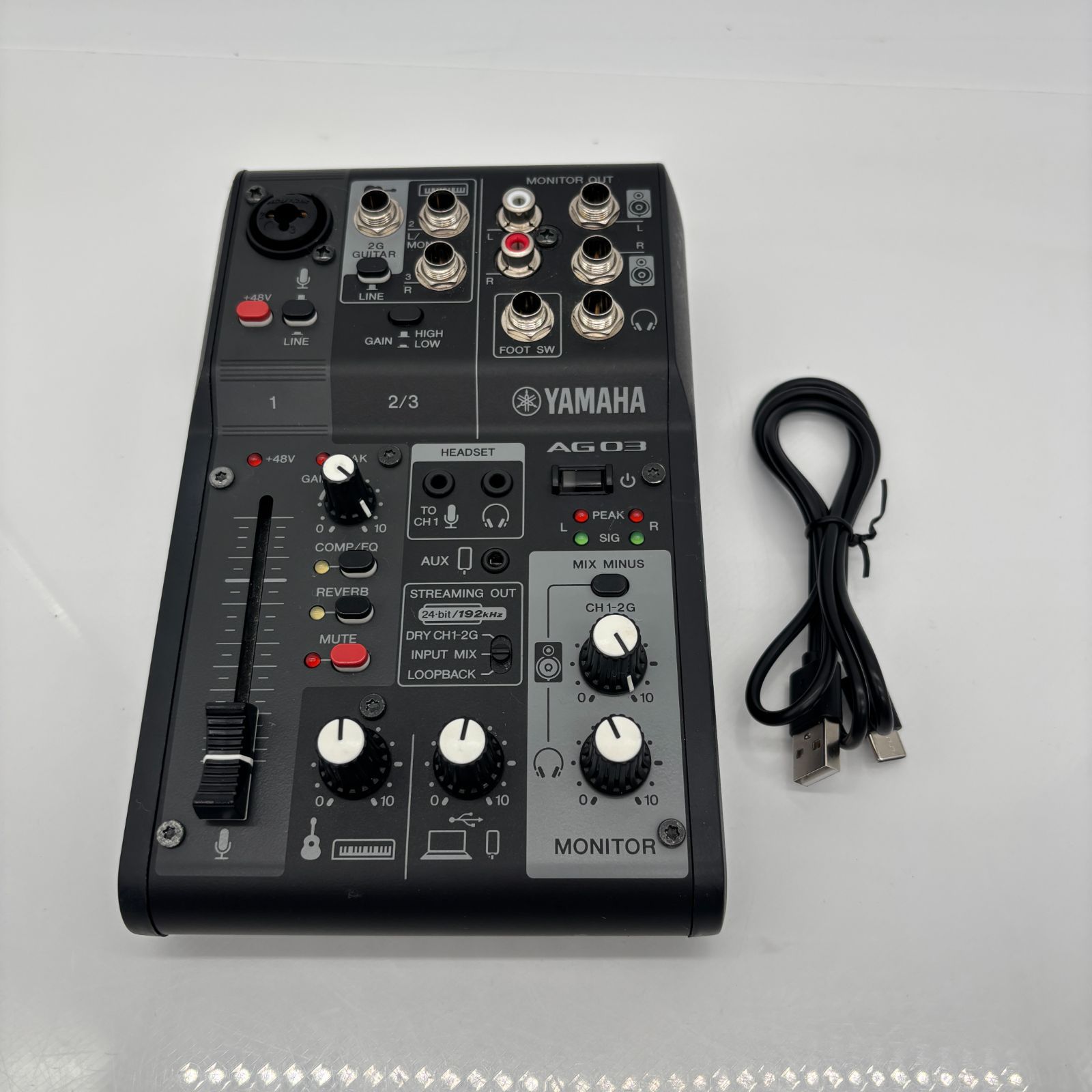 中古・美品】 YAMAHA ライブストリーミングミキサー AG03MK2 B - メルカリ