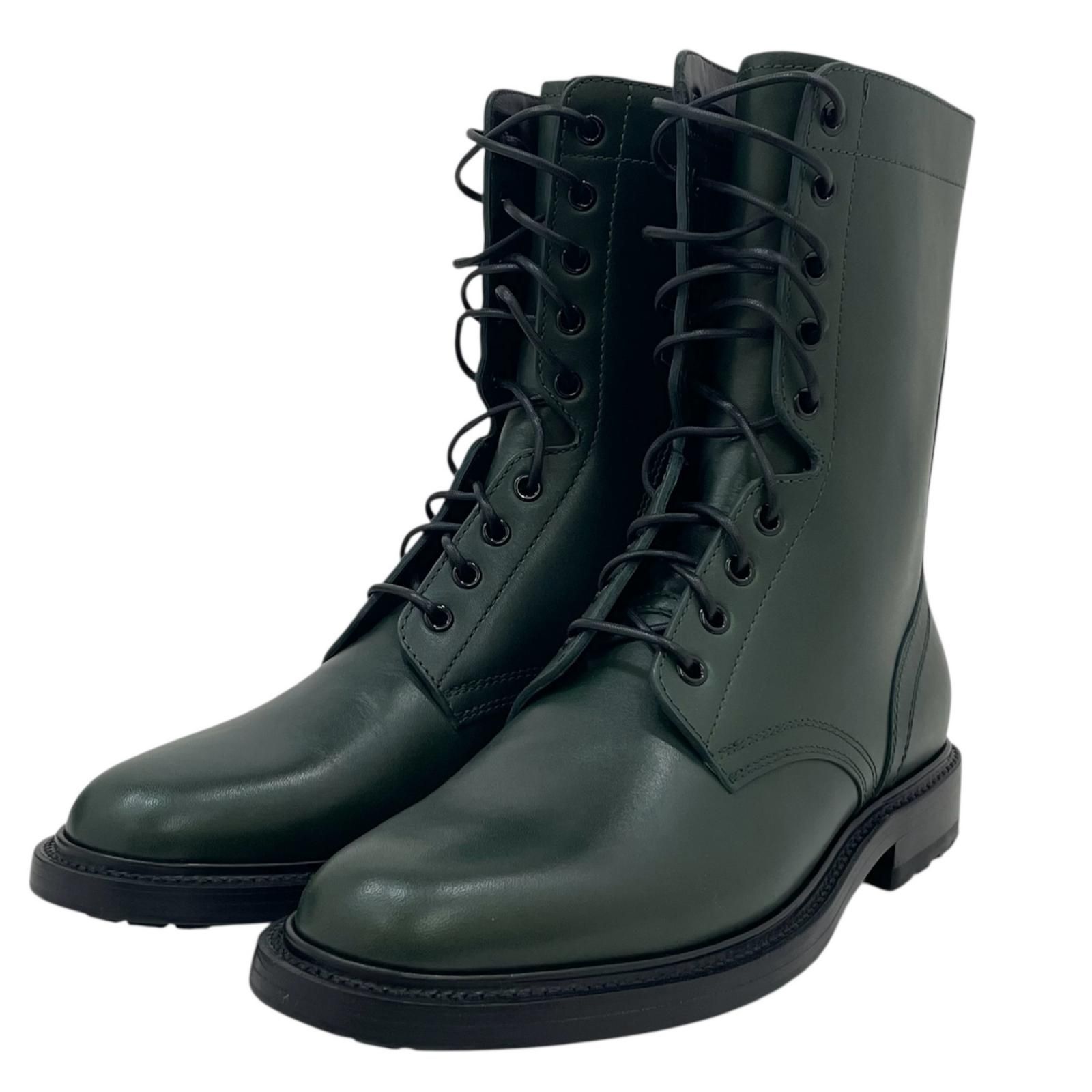 CELINE セリーヌ コンバットブーツ 靴 グリーン サイズ 40