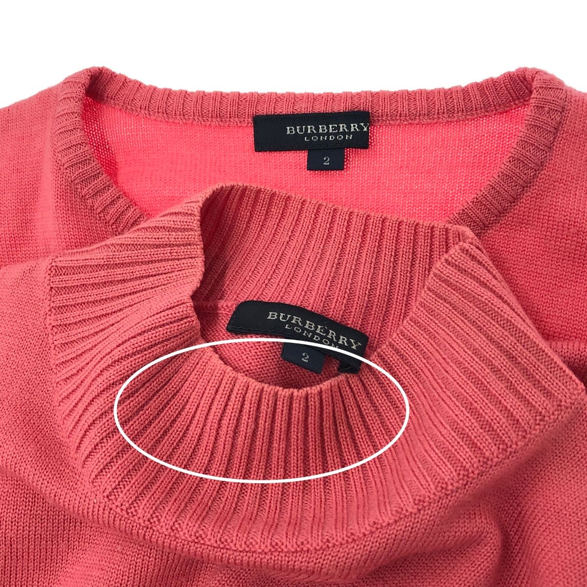 BURBERRY LONDON バーバリーロンドン 2024 アンサンブルニット サイズ