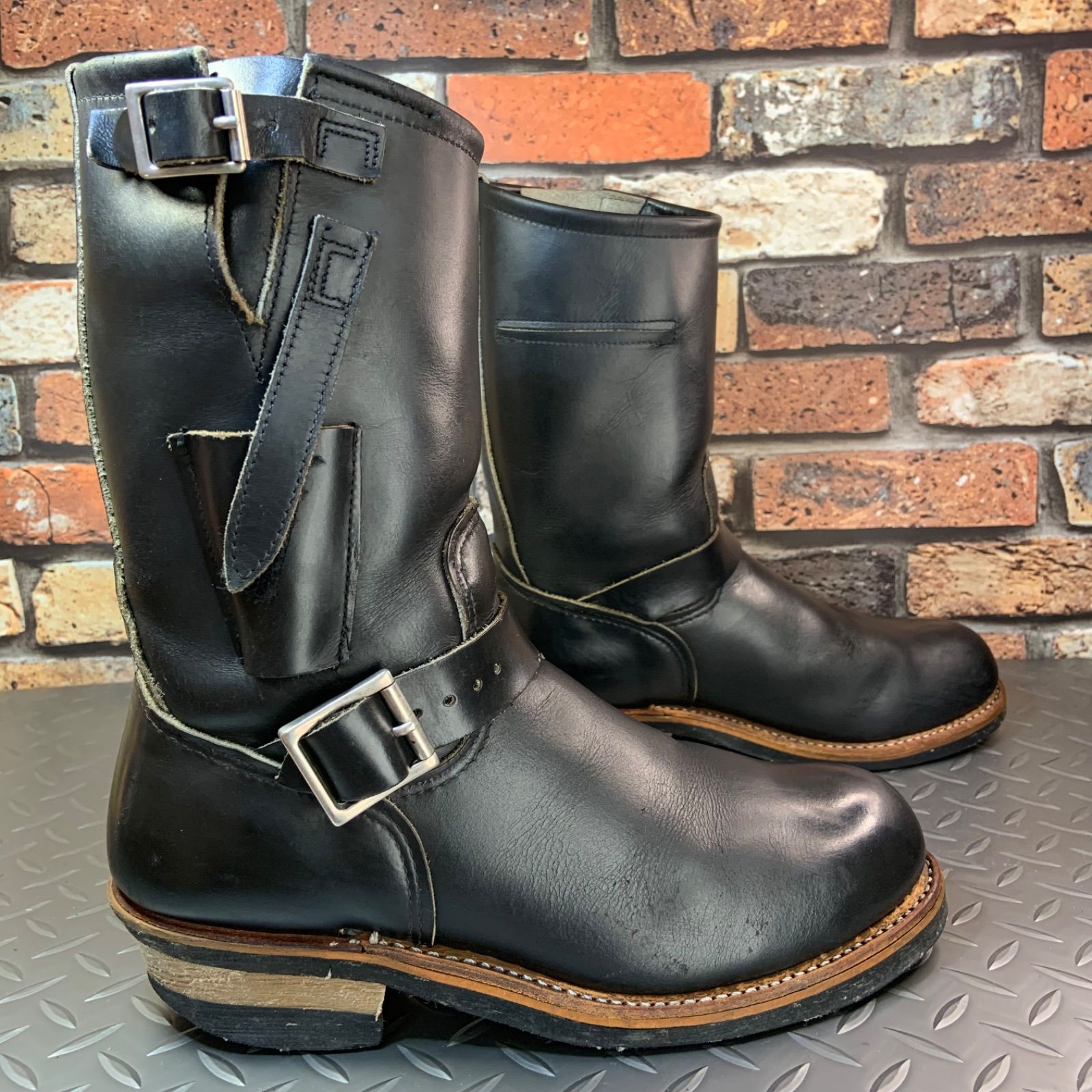  REDWING 8270 PT 99前期 ナイフポケット エンジニアブーツ VINTAGE US 8 D JP 26 cm レッドウイング アメリカ製 25 L 6 エンジニアブーツ ブーツ 革靴