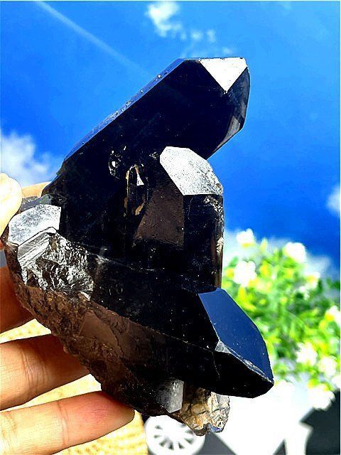 AAA級【魔除け】◇天然モリオン黒水晶原石 B88C6/82C06 - メルカリ