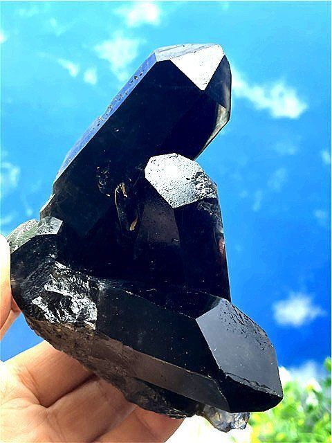 AAA級【魔除け】◇天然モリオン黒水晶原石 B88C6/82C06 - メルカリ