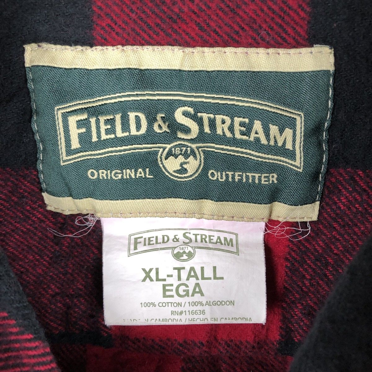 フィールドアンドストリーム 古着 FIELDu0026STREAM &amp; FIELD&amp;STREAM field オンブレチェック 90年代 FIELD\u0026STREAM（フィールドアンドストリーム）の古着・中古通販 リネン×コットン streamの通販 フランネル 長袖 得価，限定SALE 新作，人気 キルティングライナー付き
