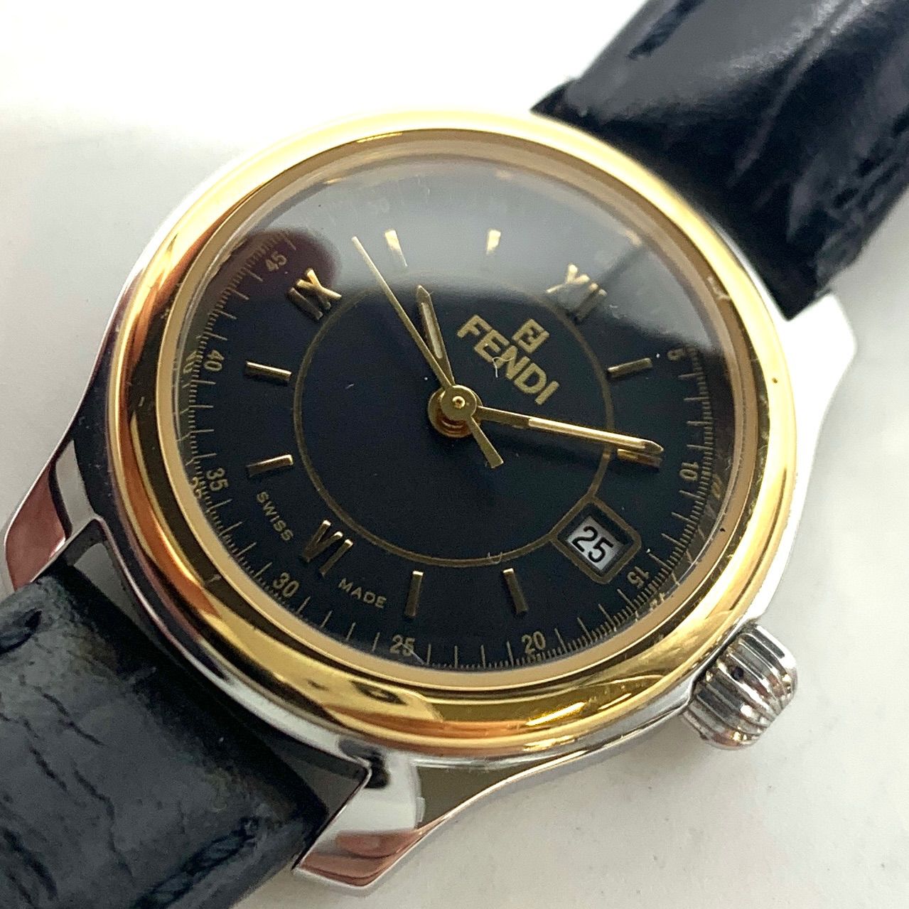 お買い得】FENDI 腕時計 210L ゴールド×ブラック系 - メルカリ