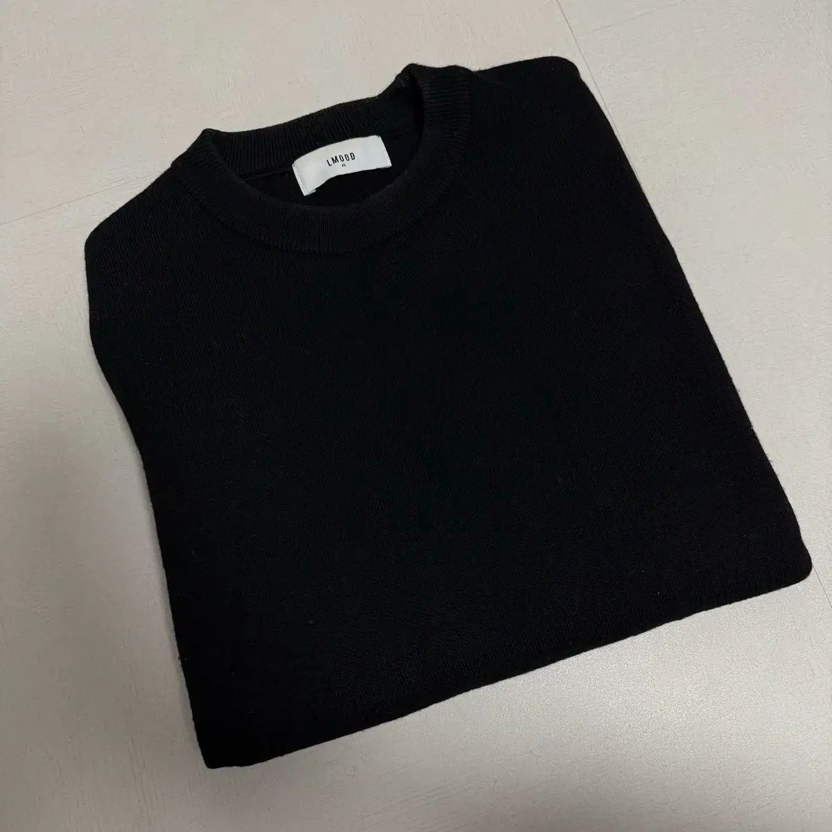 46 LMOOD Hwaran セミオーバー ニット ブラック
