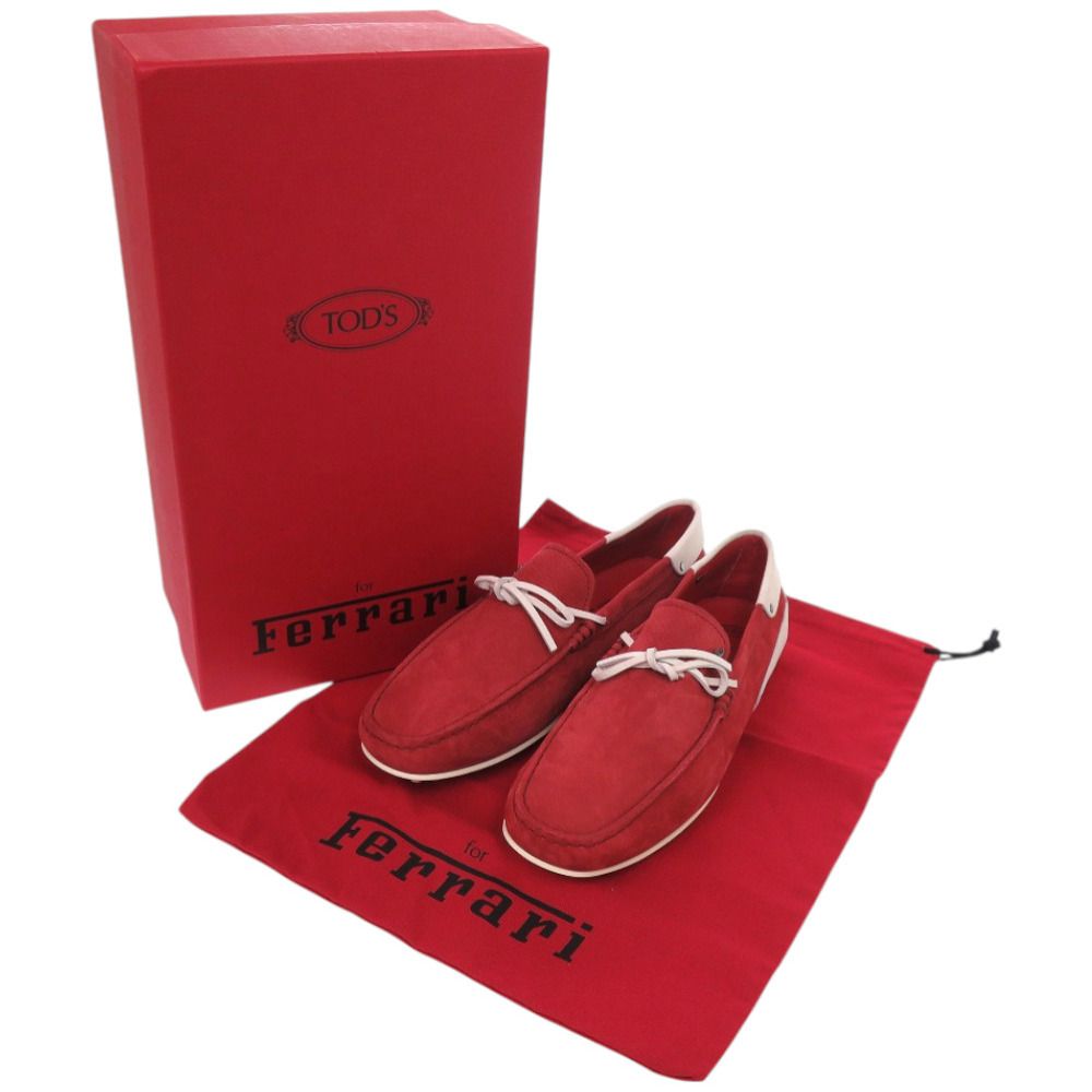 未使用品 トッズ for Ferrari フェラーリ デッキシューズ モカシン