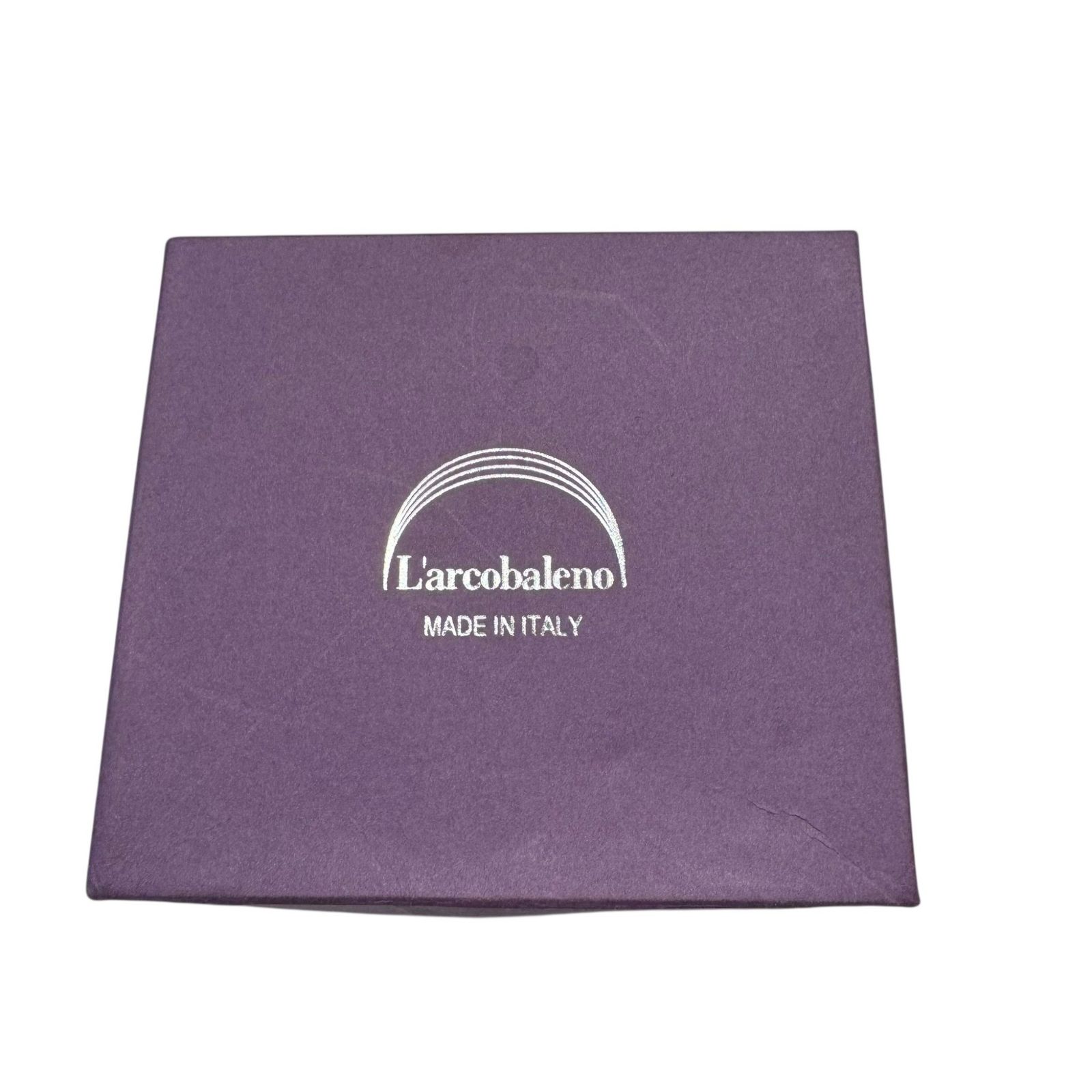 L’arcobaleno ラルコバレーノ ⑤ 三つ折りレザーミニウォレット レディース ブラウン ONE SIZE 長く使える リブ編み