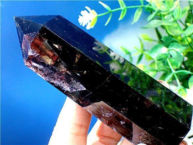 AAA級【魔除け】◇天然モリオン(黒水晶）柱子B88C2/46C04A - メルカリ