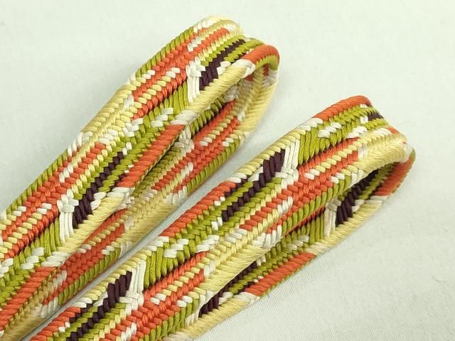 上 有職組紐道明 帯締め 変り貝の口組 宮内庁御用 国立博物館御用 東京芸術大学御用 kh 6