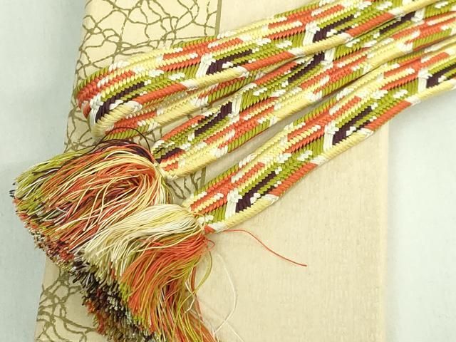 上 有職組紐道明 帯締め 変り貝の口組 宮内庁御用 国立博物館御用 東京芸術大学御用 kh 6