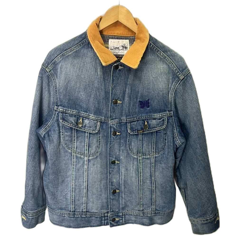 リー LEE NEEDLES STORM RIDER デニムジャケット Gジャン S インディゴ LB 0352