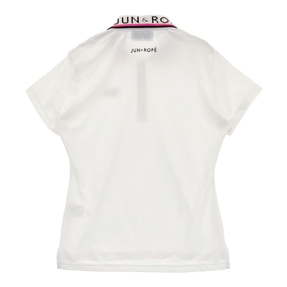 サイズ：S JUN&ROPE ジュン アンド ロペ 半袖ポロシャツ ホワイト系