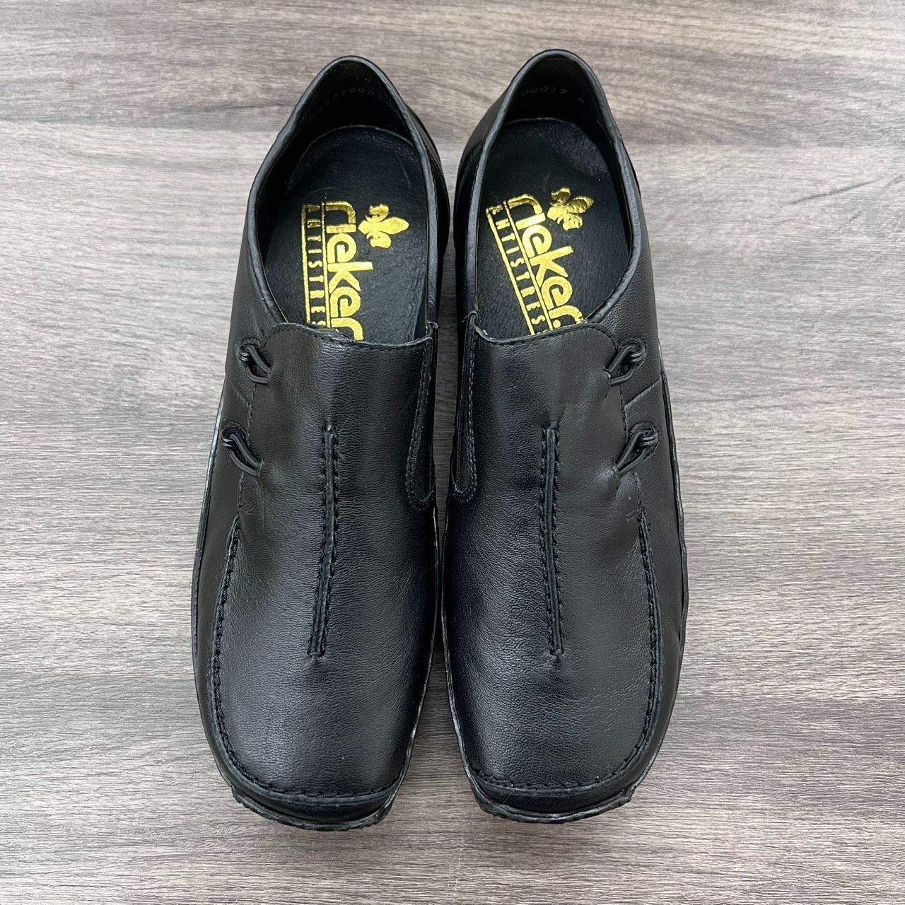 rieker リーカー スリッポン 超軽量シューズ サイドゴア ブラック 37 23.5㎝相当