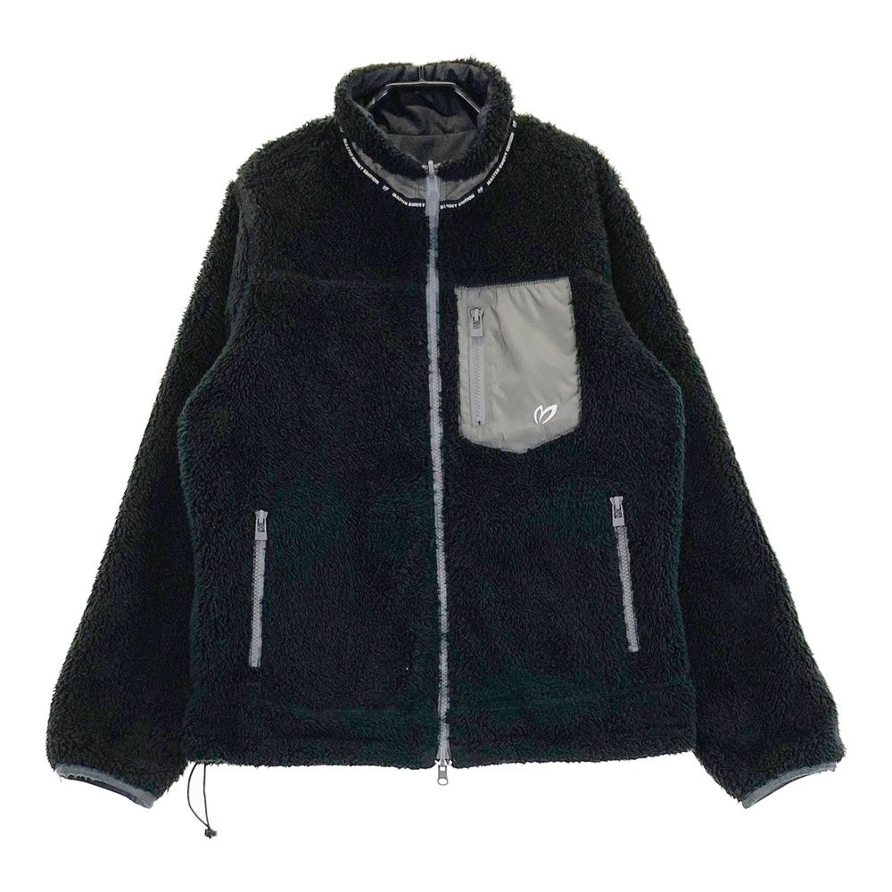 サイズ 0 MASTER BUNNY EDITION マスターバニーエディション リバーシブル ボア ジップジャケット ブラック系 ゴルフウェア レディース ストスト