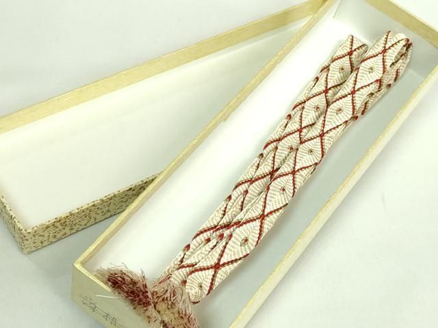 平和屋本店○極上 有職組紐道明 帯締め 唐組 金糸 宮内庁御用 国立