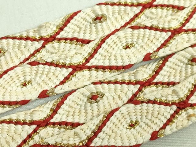 平和屋本店○極上 有職組紐道明 帯締め 唐組 金糸 宮内庁御用 国立