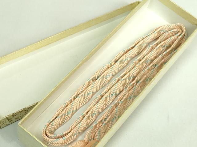 平和屋本店○極上 有職組紐道明 帯締め 唐組 宮内庁御用 国立博物館